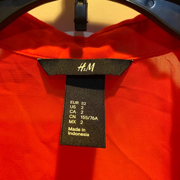 Sheer Red Sleeveless Blouse - Picture 3 of 4